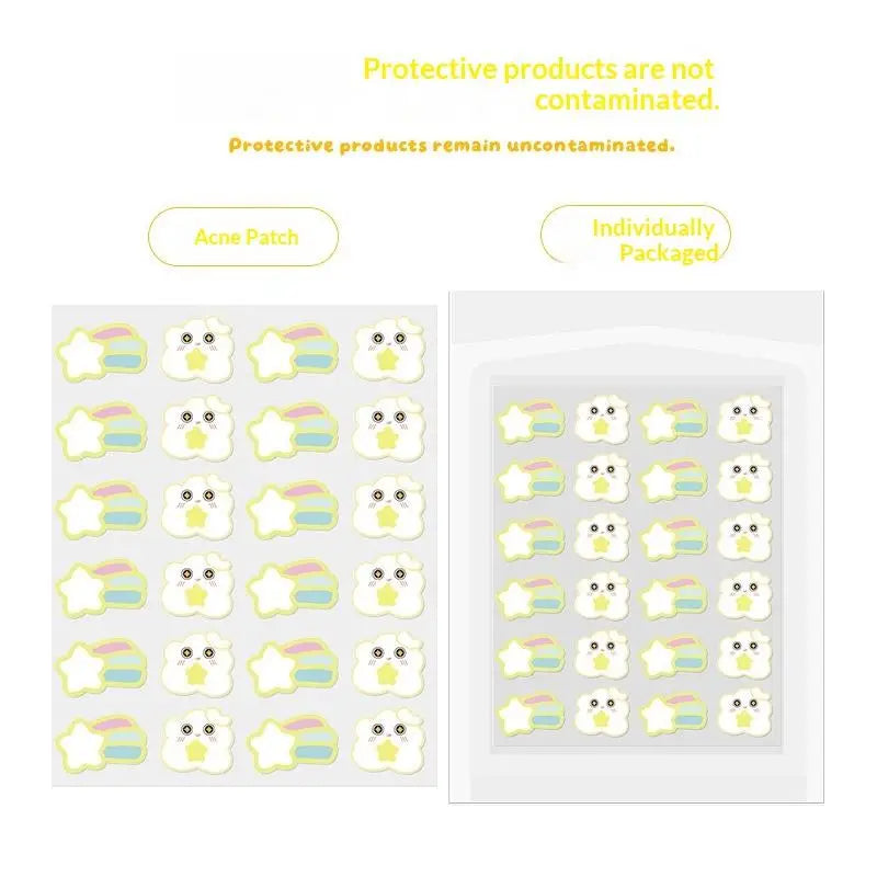Hydrocolloid Acne Pimple Patches Ultra Thin 20Pcs Invisible Waterproof Day Night Care for Facial Acne Spot Treatment