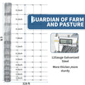 Livestock Fence, Galvanized Wire Fencing, Cattle Farm Fence, Heavy Zinc Coated Deer Goat Cattle Fence for Farm Yard Livestock Protection