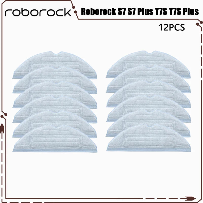For Roborock S7 S7 Plus T7S T7S Plus Robotic Vacuum Cleaner Accessories Main Brush Hepa Filter Mops Dust Bag Replacement Parts