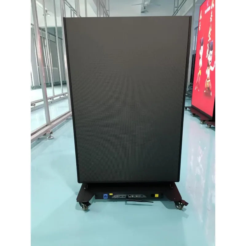 P2.5 500cd/m High Brightness Foldable LED Digital Signage Ultra HD Mobile Stand Video Wall for Subway Indoor Commercial Advertis