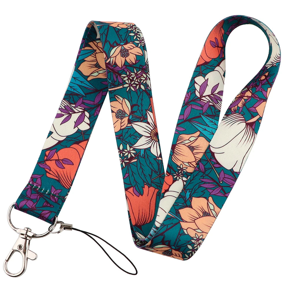 100 Designs Cute Art Lanyard for Keys Chain Badge Holder ID Credit Card Pass Hang Rope Lariat Mobile Phone Charm Accessories