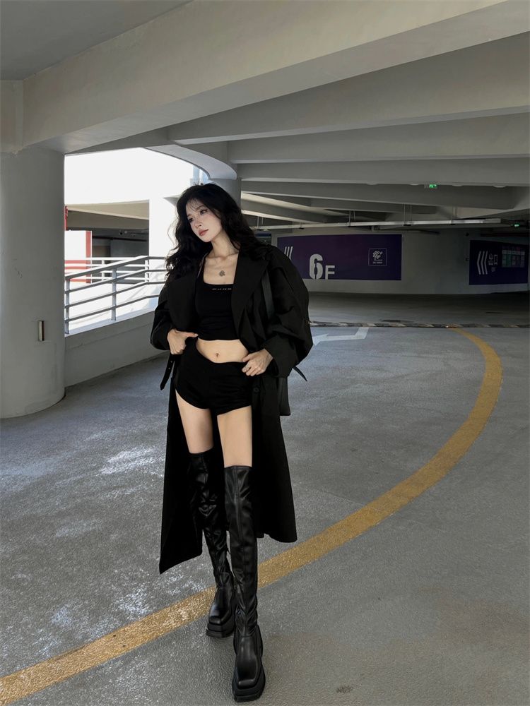 Short Plush Women Over the Knee High Boots Fashion Warm Cotton Long Booties Ladies Elegant Platform Shoes Winter Woman Footwear