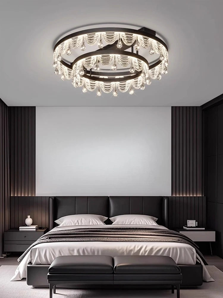 Ceiling Light LED Simple Modern Atmospheric Light Luxury Full Spectrum Eye Protection Room Lamp Use Suitable for Home Decoration