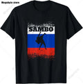 Russia Flag T-Shirt Cool Russian Premium Great Gift T-Shirt Classic Graphic High Quality Round Neck Short Sleeved Tops Tees