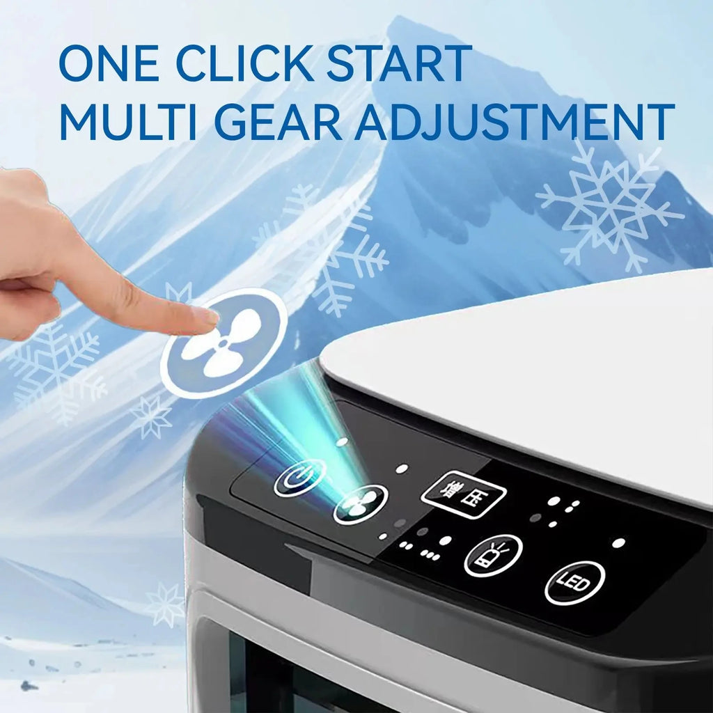 Portable Air Conditioner 3-speed Small Ac Unit Mini Air Cooler 900ml Water Tank Electric Fan With Humidifier For Bedroom JJ2818
