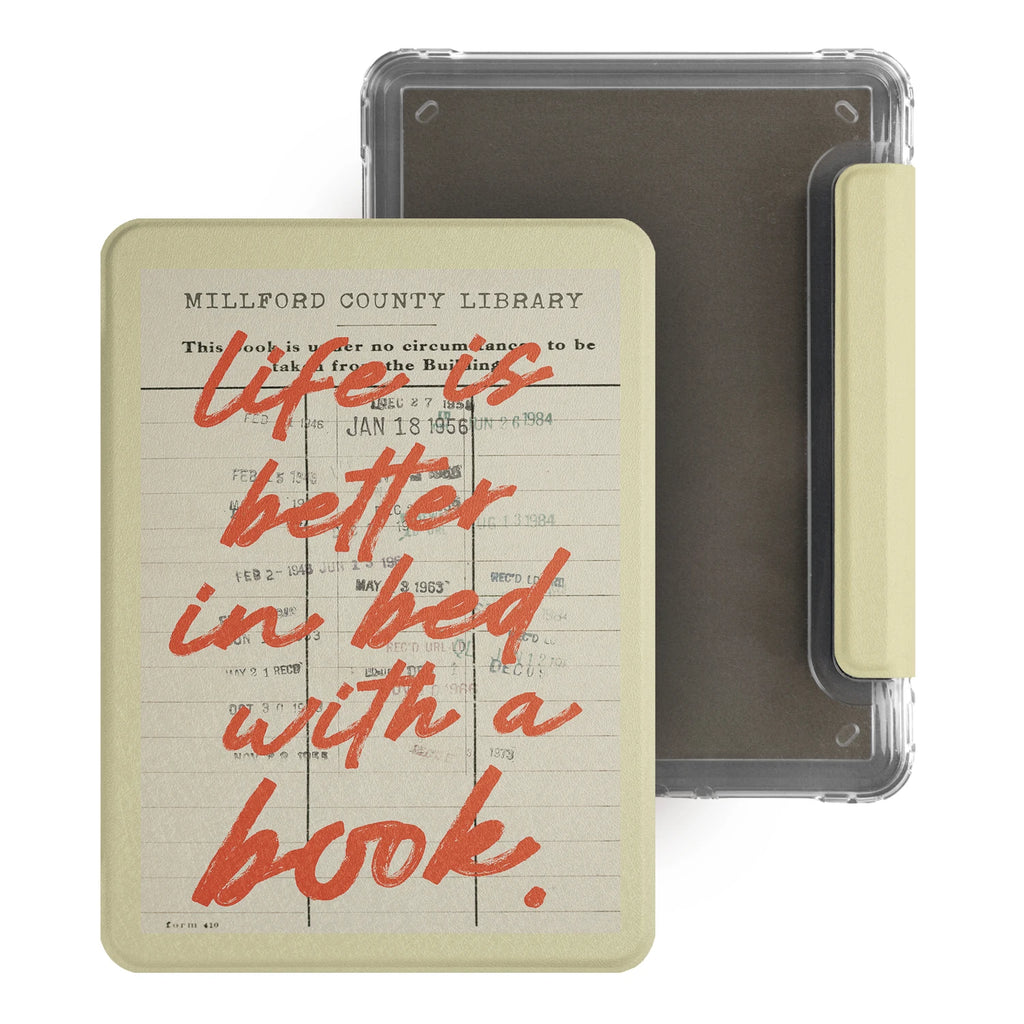 Murmole Library Checkout Card Magnetic Detachable Case for Kindle Paperwhite 12th Colorsoft 7" Kindle 11th 10th Basic Cover