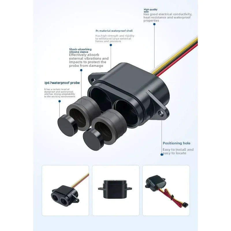 IP67 Waterproof Obstacle Avoid Module RS485 Ultrasonic Level Sensor Container Water Level Monitor
