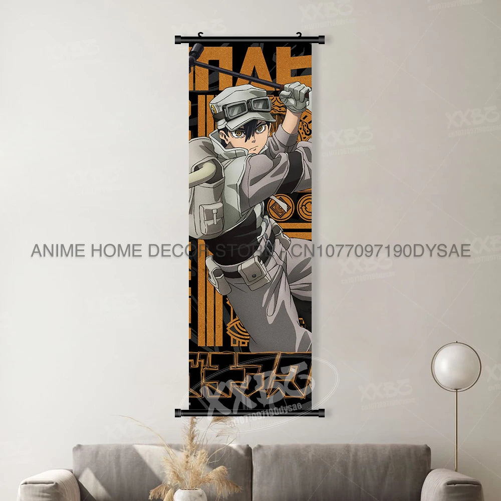 Canvas Home Decoration Poster For Anime Gachiakuta Character Print Scrolls Pictures Wall Art Hanging Painting Bedside Background