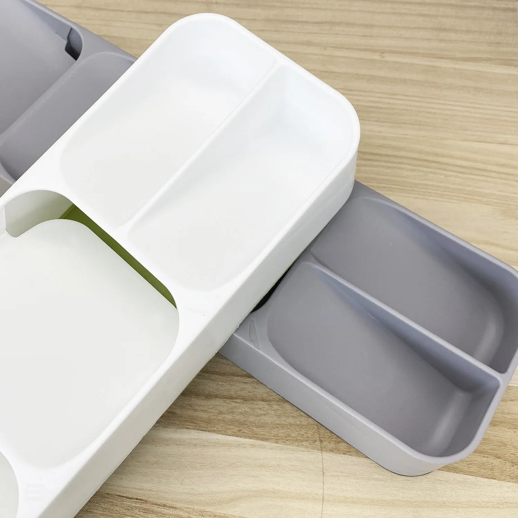 Multi-purpose Cutlery Storage Tray Cutlery Fork Spoon Compartmentalized Organizer Kitchen Drawer Categorized Storage Boxes