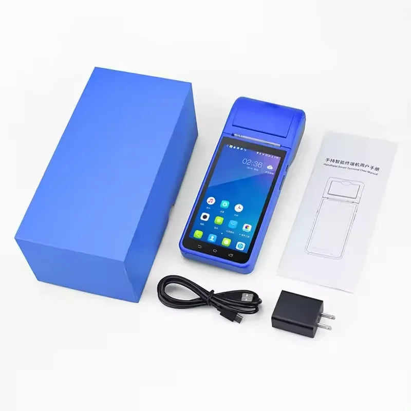 SDK 5" 4G Handheld Cash Register POS Machine Mobile Android System Pos Terminal Wi-Fi USB Printer Barcode Scanner NFC Reader