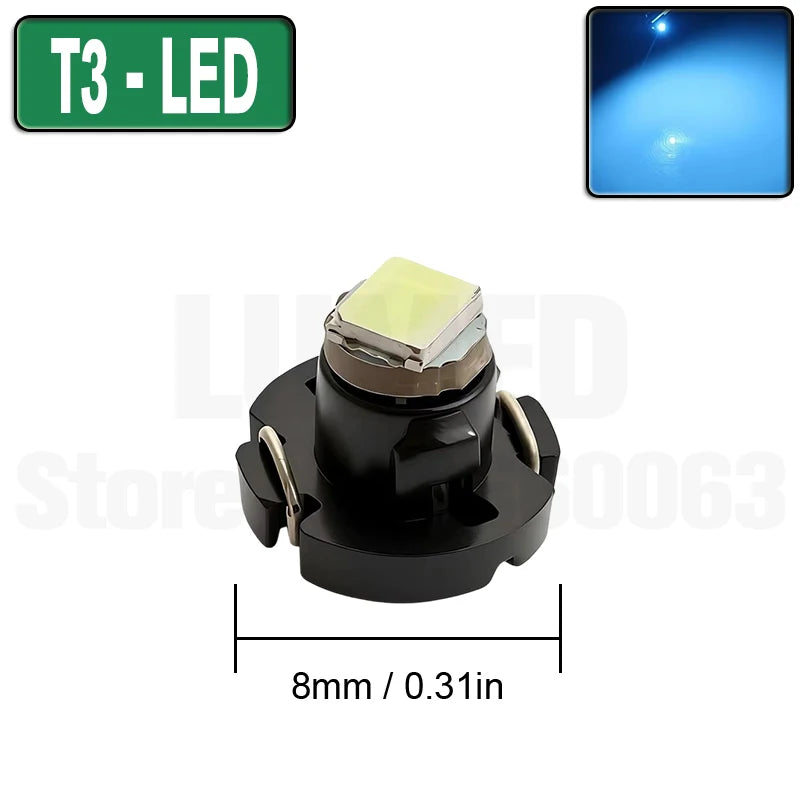 10pcs T3 T4.2 T4.7 T5 LED Car light Bulb Luces LED Para 1 LEDs 2835 5050 SMD Auto Interior Side light