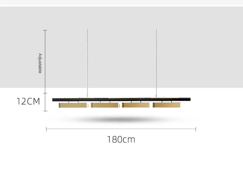 Modern LED Dining Table Chandeliers Minimalist Long Pendant Lights Living Room Coffee Desks Kitchen Home Indoor Lighting Fixture