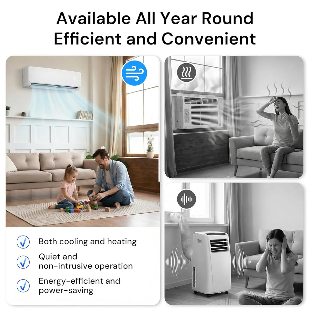 12000BTU Mini Split AC & Heat Pump, 19 SEER2 Ductless Inverter Air Conditioner with Pre-Charged Condenser, Custom