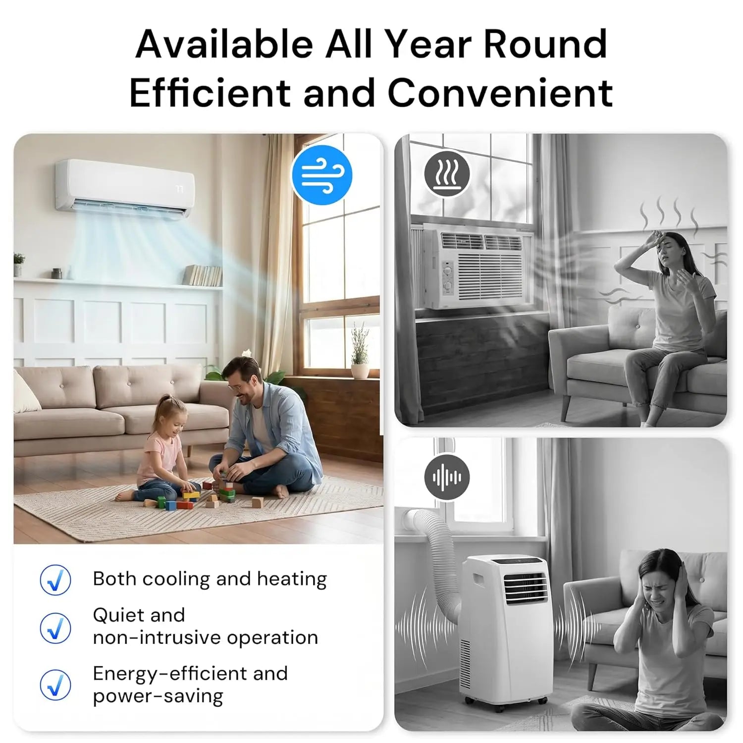 12000BTU Mini Split AC & Heat Pump, 19 SEER2 Ductless Inverter Air Conditioner with Pre-Charged Condenser, Custom