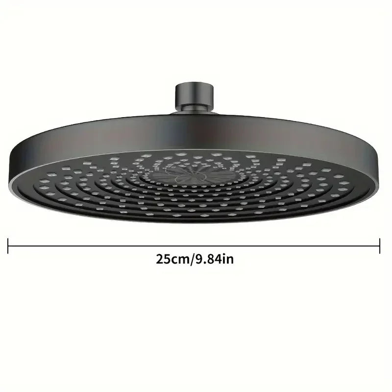 Pressurized Single Head 25cm Top Spray Large Water Volume Booster Shower Head Home Bathroom Shower Head Set