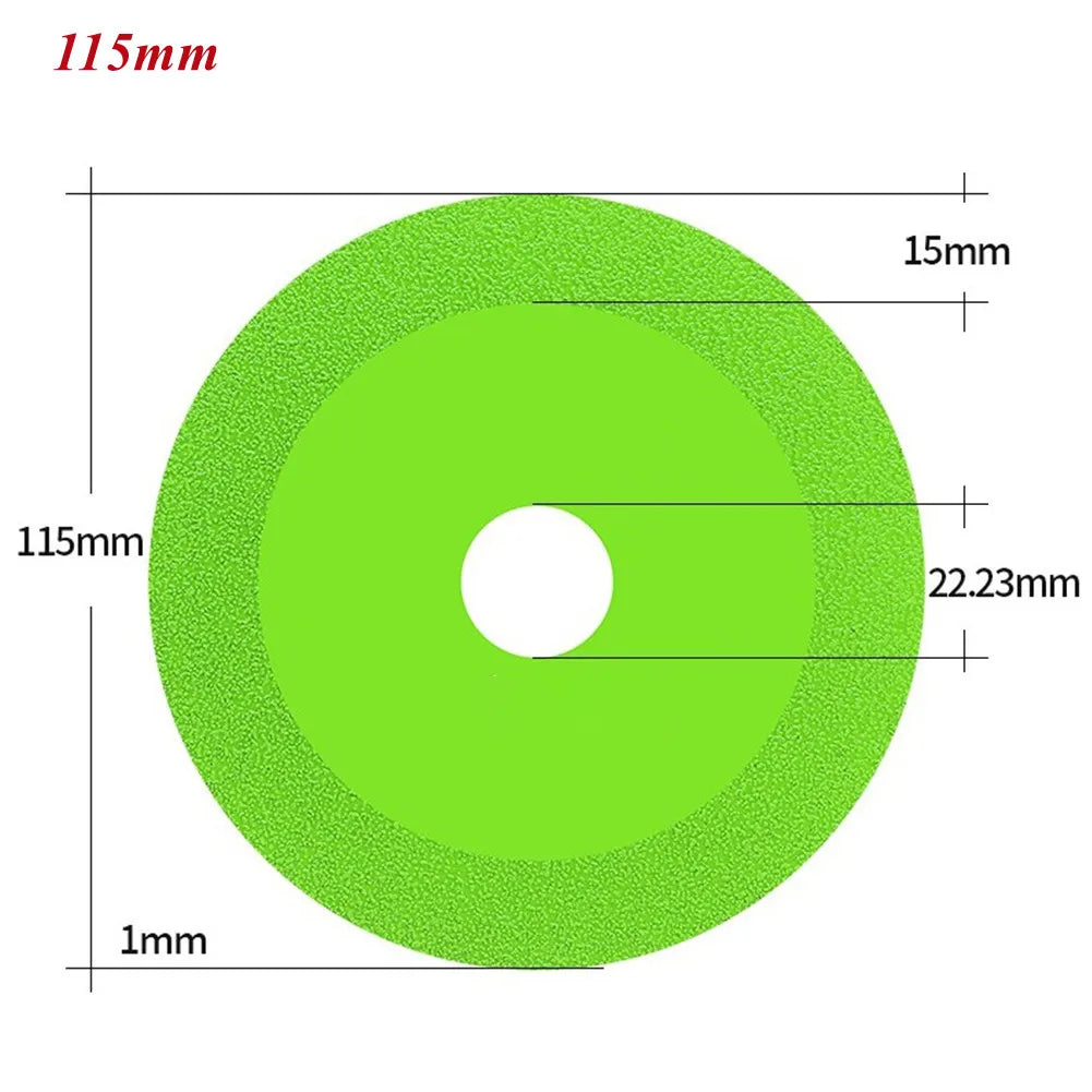 1Pcs Glass Cutting Disc 100/115/125*22.23mm Ultra-thin Saw Blade Diamond Jade Wine Bottle Ceramic Polish Angle Grinder Machine