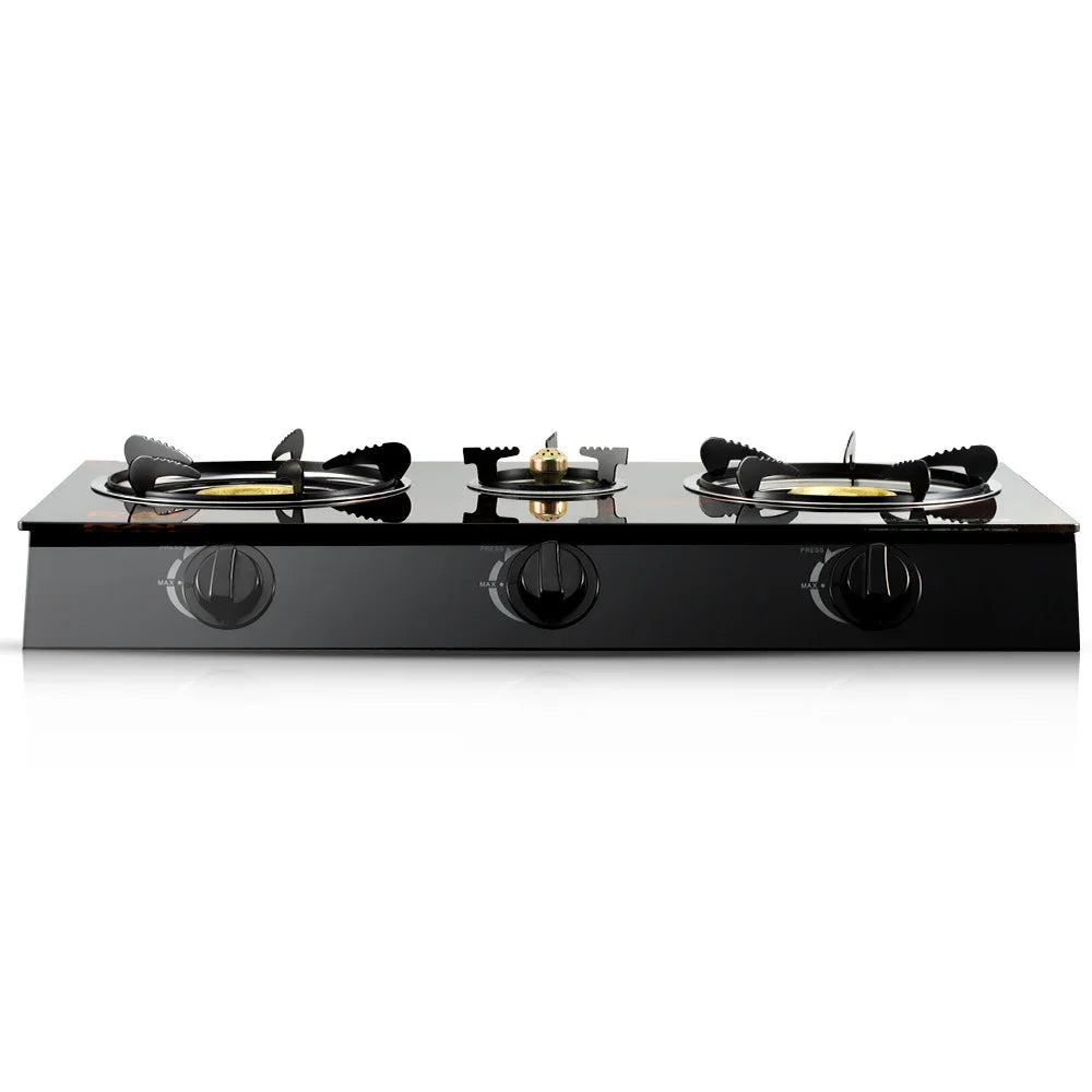 RAF Most Popular Ignition Desktop Cooktop Cooker Without Cylinder Kitchen Table Top 3 Burners Gas Stove
