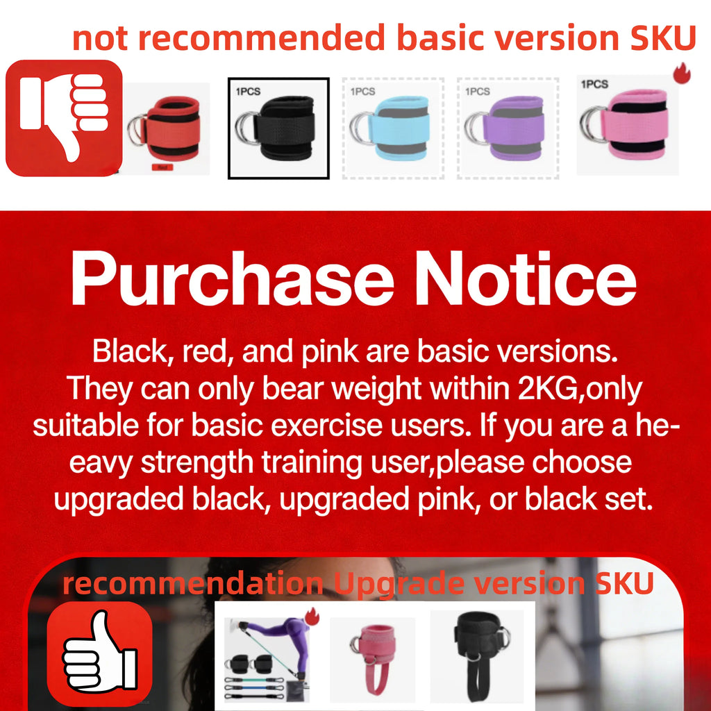1pc Ankle Straps for Cable Machines Padded Ankle Cuffs for Leg Exercise WorkoutsFully Adjustable and Breathable Ankle