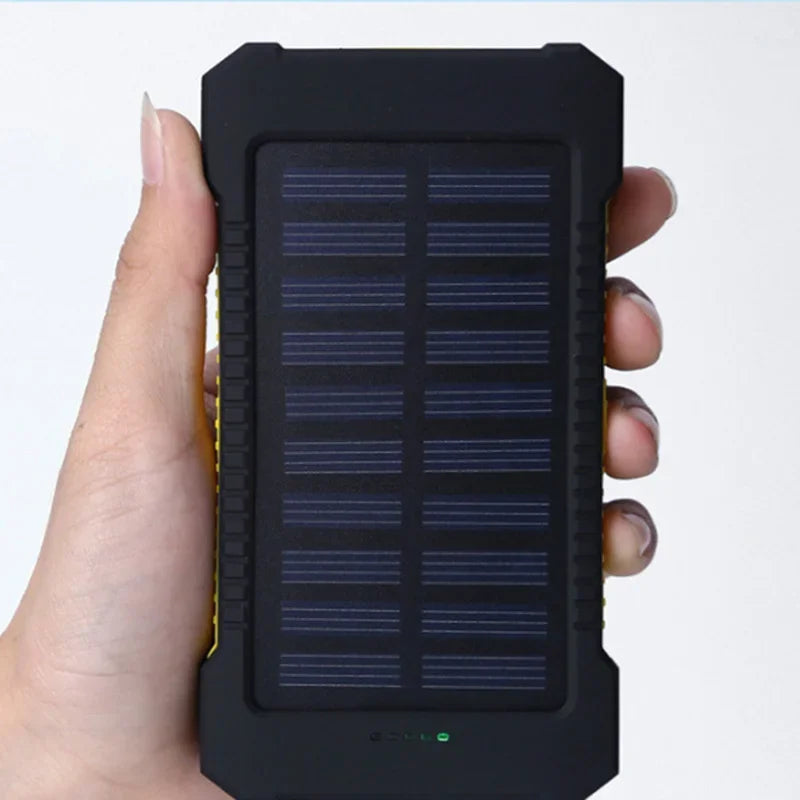 500000mAh Waterproof Outdoor Solar Power Bank Dual USB Travel Portable Solar Phone Charger Solar Powerbanks for Xiaomi Camping