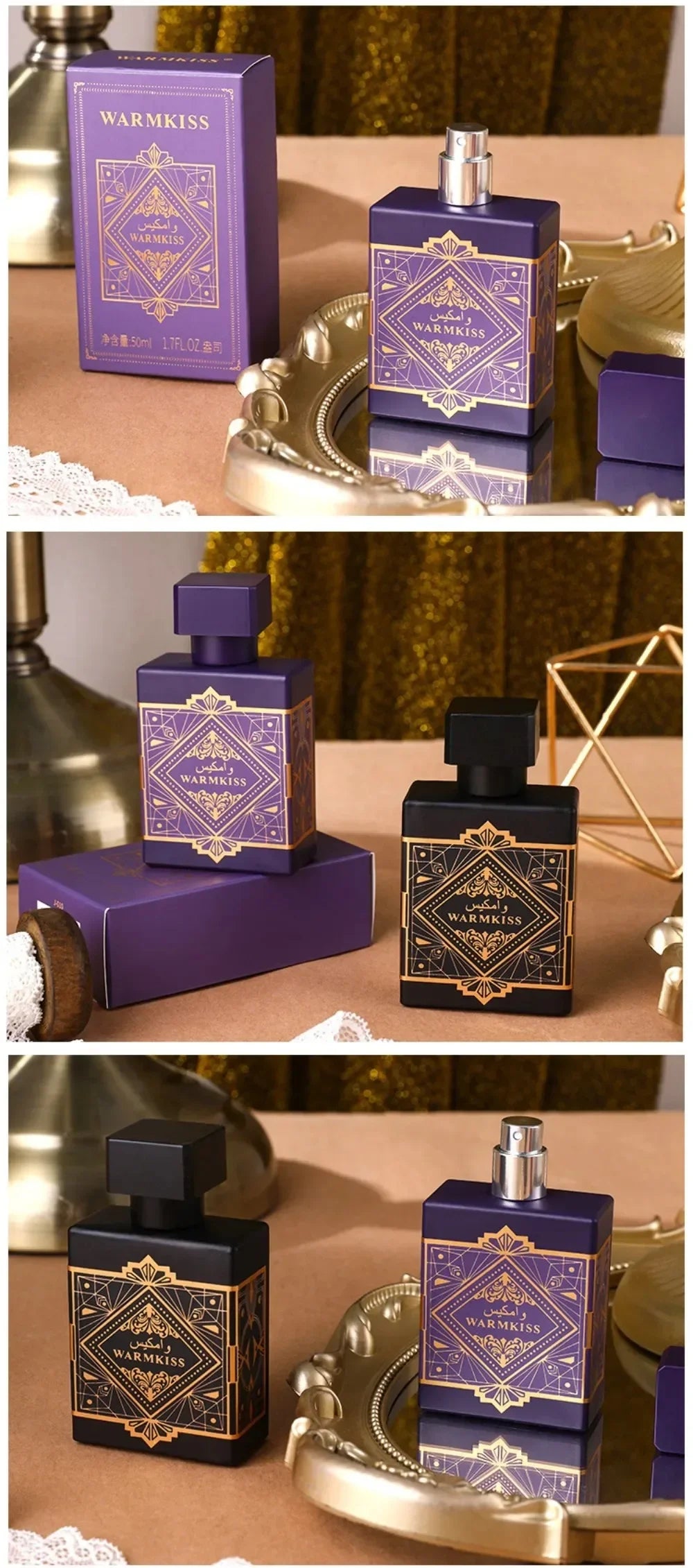 50ml Glory Oud Unisex Perfume Long Lasting Warm Rich Oud Woody Scent Portable Business Dating Fragrance For Men Women
