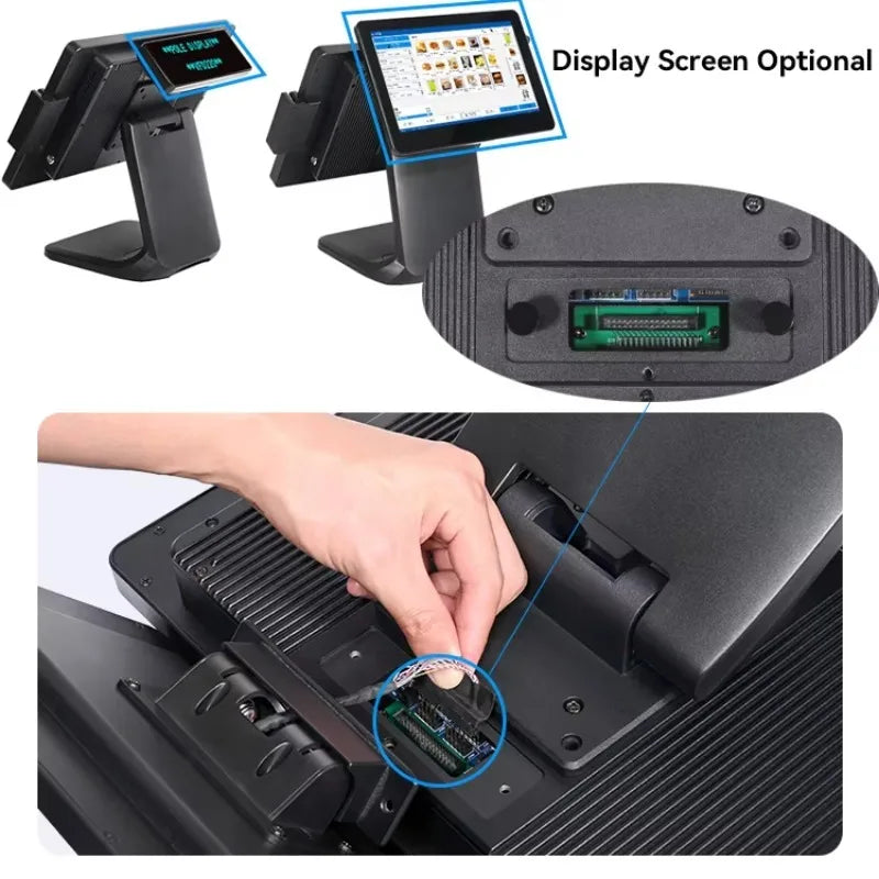 All-in-One Android Windows Cash Register Machine POS System with Cash Drawer And Printer for Restaurant Business