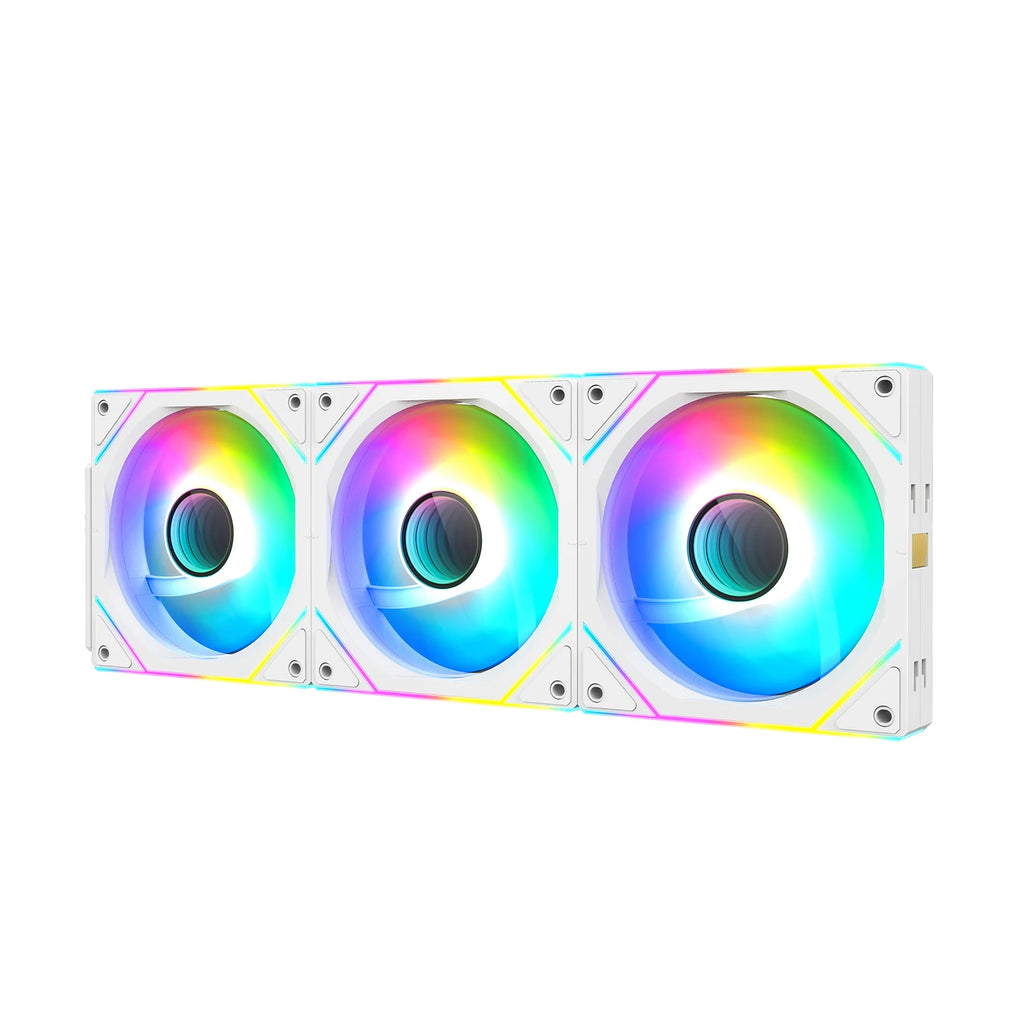 ICE Whale WX-2 Wire-Splicing PC Case Cooling Fan ARGB Mirror Cycle Light Effect 600-1800RPM PWM Water Cooling 360mm Cooler Fan