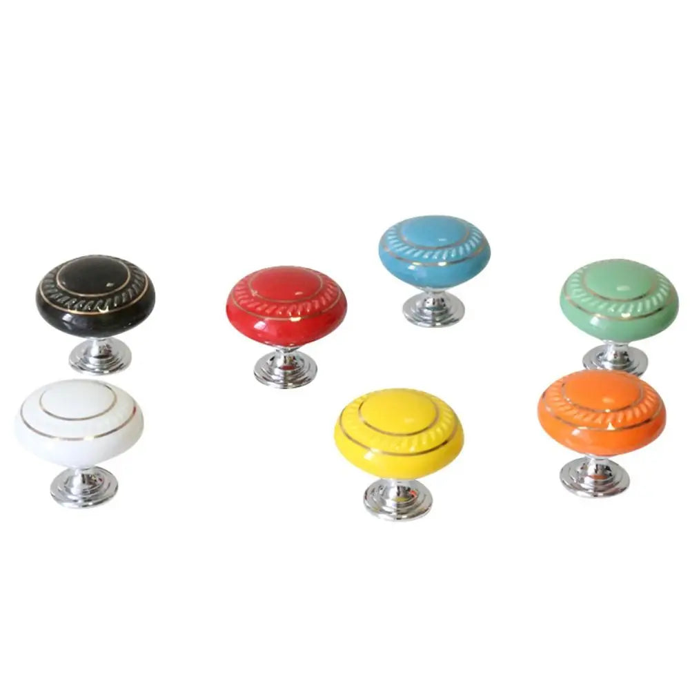 New Ceramic Round Shaped Toilet Tank Button Universal Labor-saving Furniture Handle Toilet Flush Button Toilet