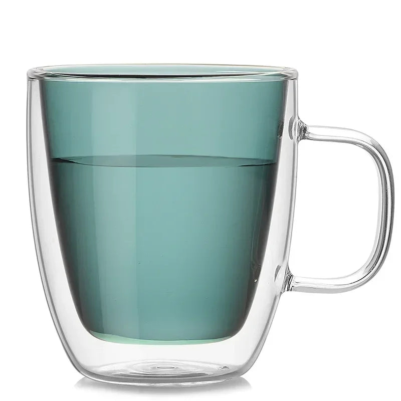 Whiskey Beer Glasses, Multi-color Wine Glass, Tea Cup, Coffee Cups, Cocktail Holder Mug, Double Wall Mugs, Wineglass for Vodka