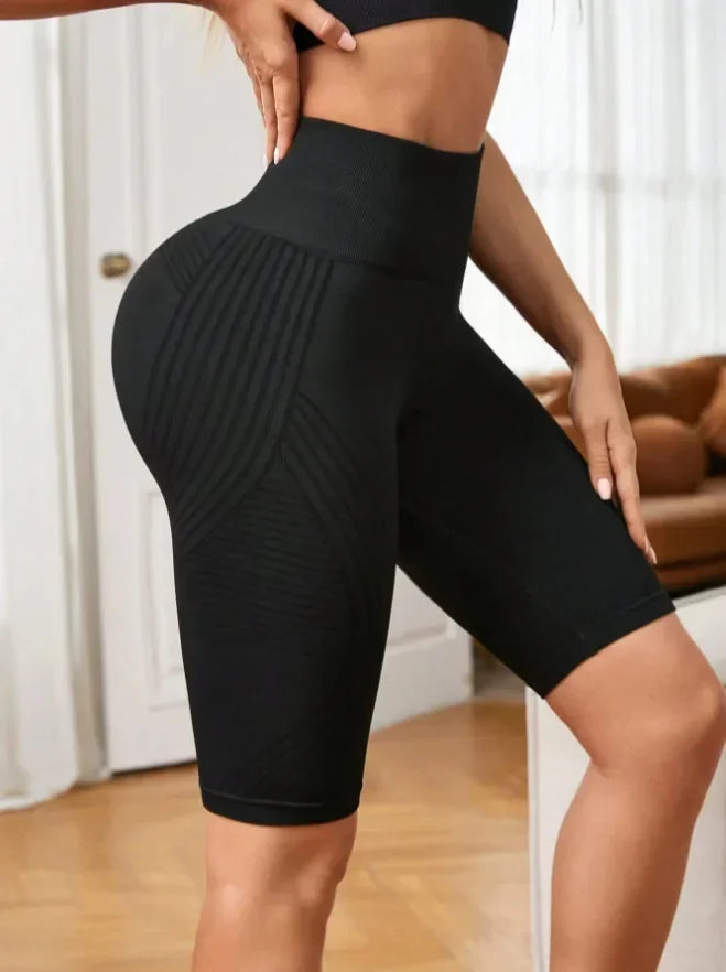 Anti-Cellulite 3D Compression Biker Shorts High Waisted Butt Lifting Tummy Control Training Cellulite Slimming Workout Shorts