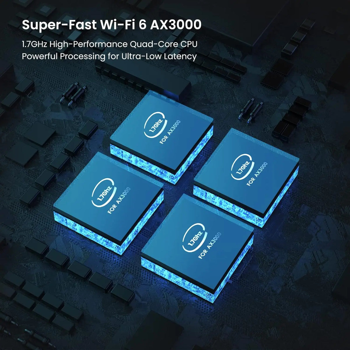 Tenda Mesh12X Wireless Gigabit WiFi6 Router 802.11AX Dual-Band 2.4G/5GHz Whole Home Wifi Coverage Long Range Bridge Extender