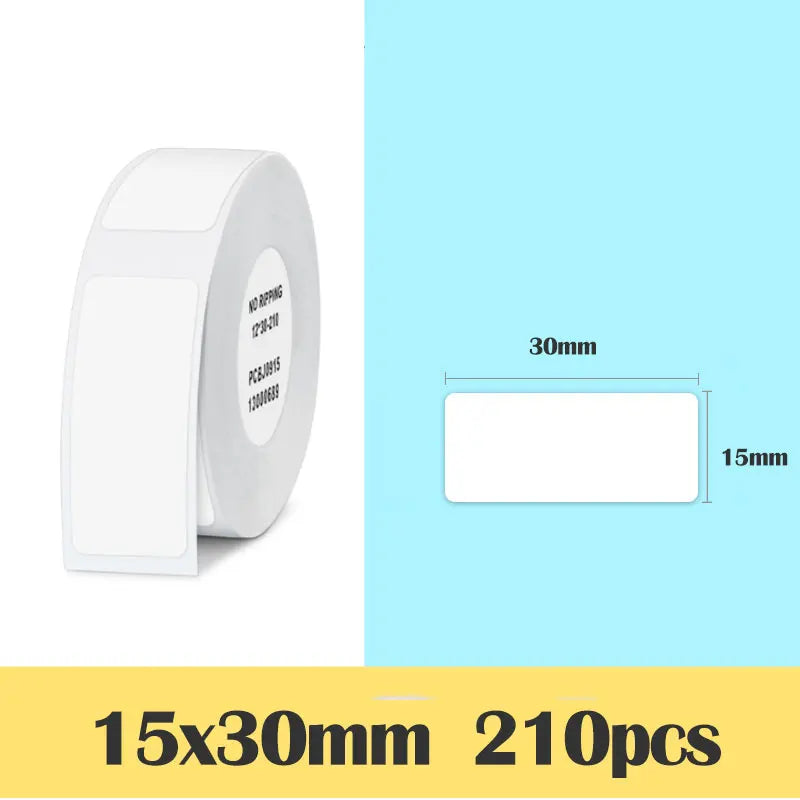 Niimbot D11 Label Sticker White Label Paper Roll Waterproof Thermal Paper Self Adhsive D11 D110 Paper Sticker for NIIMBOT Label