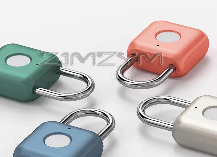 Portable Smart Fingerprint Lock USB Electronic Safety Locks Keyless Luggage Bag Padlock Fingerprint Unlock Fingerprint
