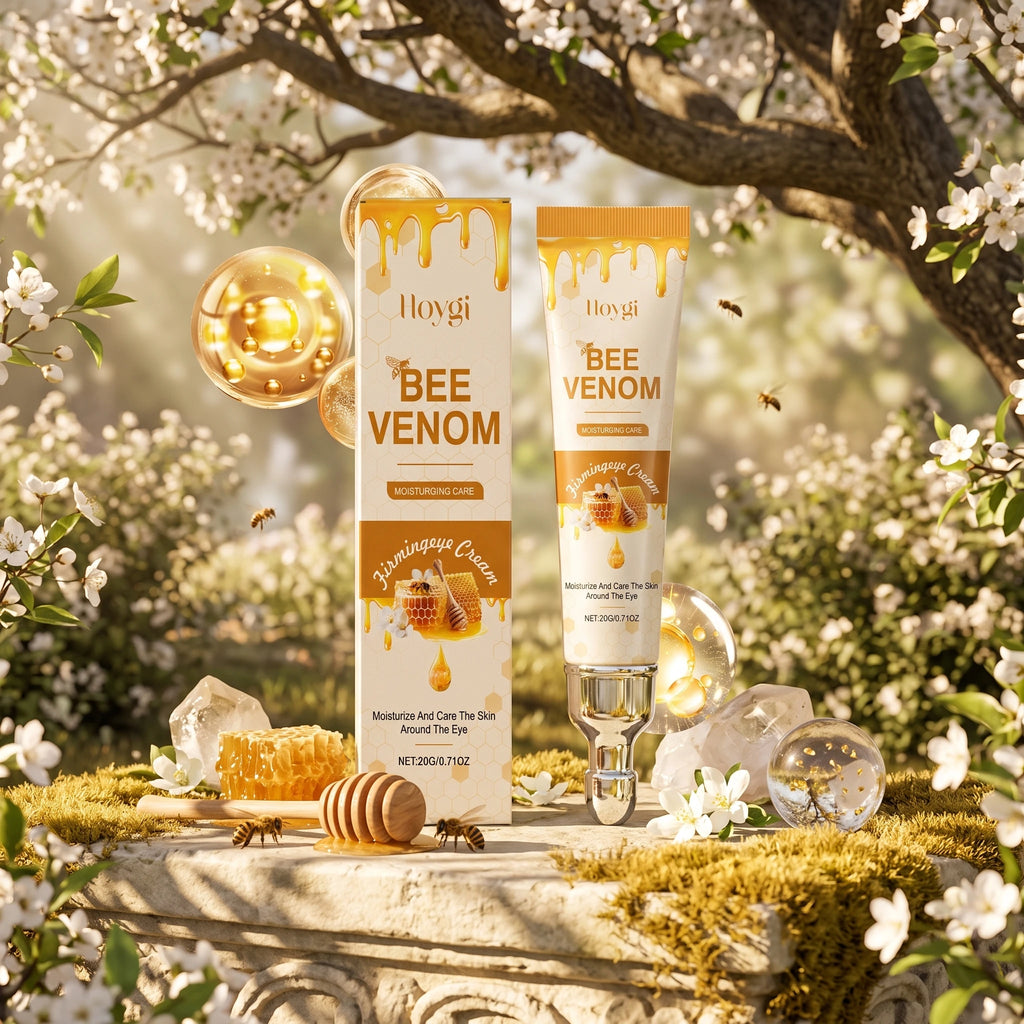 Bee Venom Firming Eye Cream Smoothing Fine Lines Hydrating Fade Under-Eye Dark Spots, Reduce Puffiness Eye Care Moisturizer