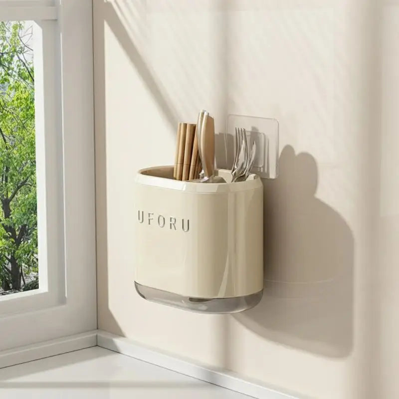 Kitchen Storage Box,Wall Space Utilization For Living Room. Wall-Mounted Chopstick Holder,Utensil Rack,Kitchenware Organizer,