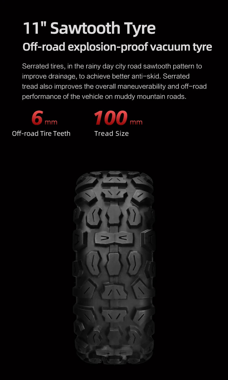 Updated S3-11 100-120KM Range Foldable Electric Scooters Adult 6000w 40AH dualtron elektroroller 11 inch Offroad Tire e scooter