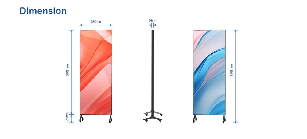 Display Screen Poster Double-sided Digital Signage Totem Ledwall for Shopping Mall Advertising Boards Indoor Panel Signs
