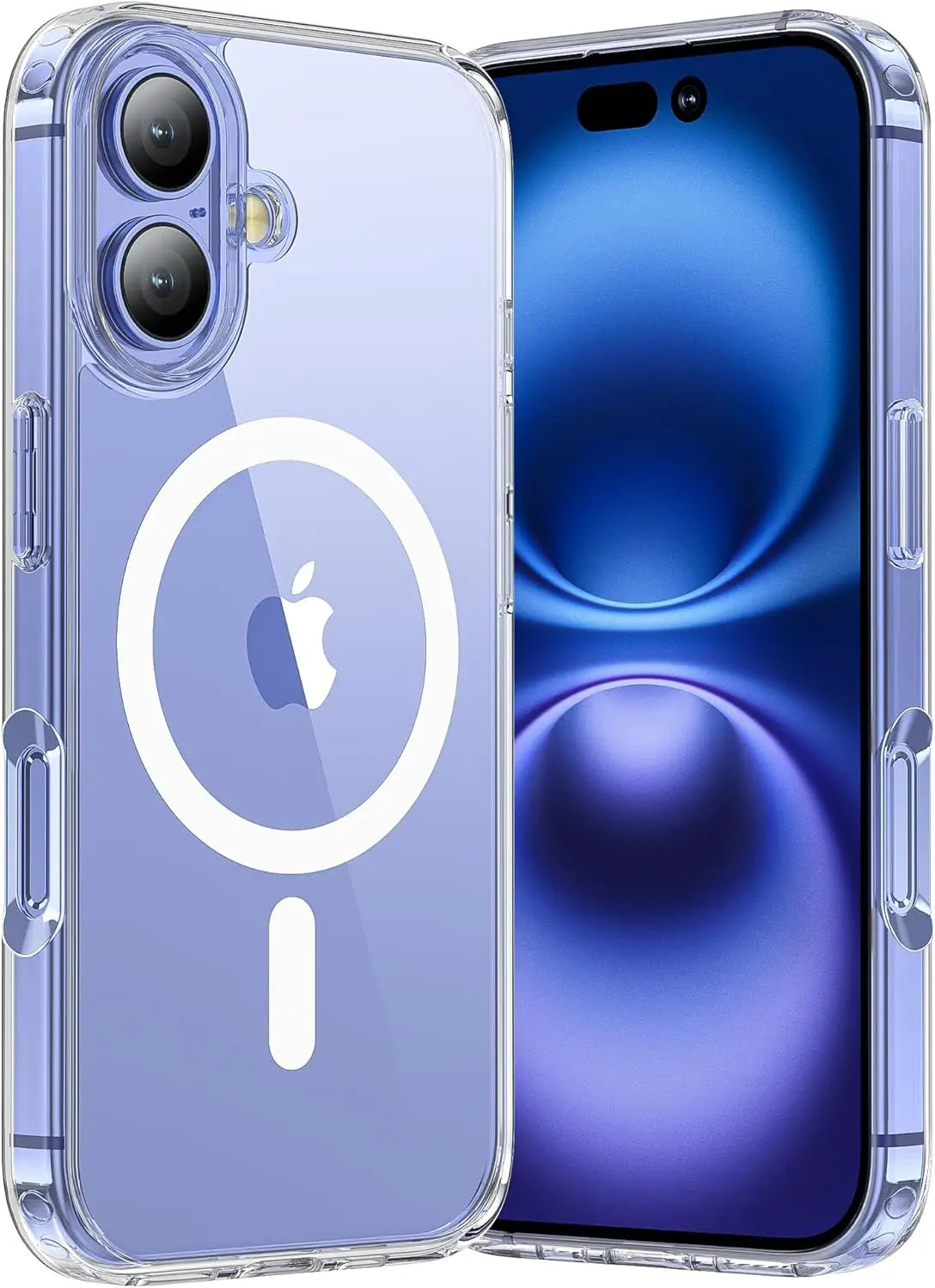 Transparent Magnetic Case For iPhone 17 16 Pro Max 15 14 Plus Wireless Charge Cover 13 12 Mini 17 Air Magsafe Protection Case
