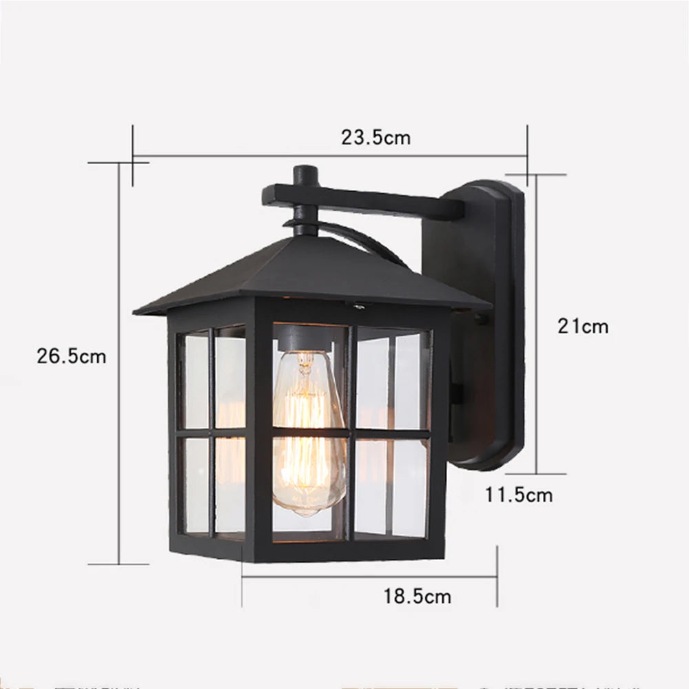 Outward Wall Lamp Outdoor Lamp E27 Bulb Waterproof Garden Lamp Balcony Wall Lamp Stairway Aisle Entrance Door Outdoor Wall Lamp