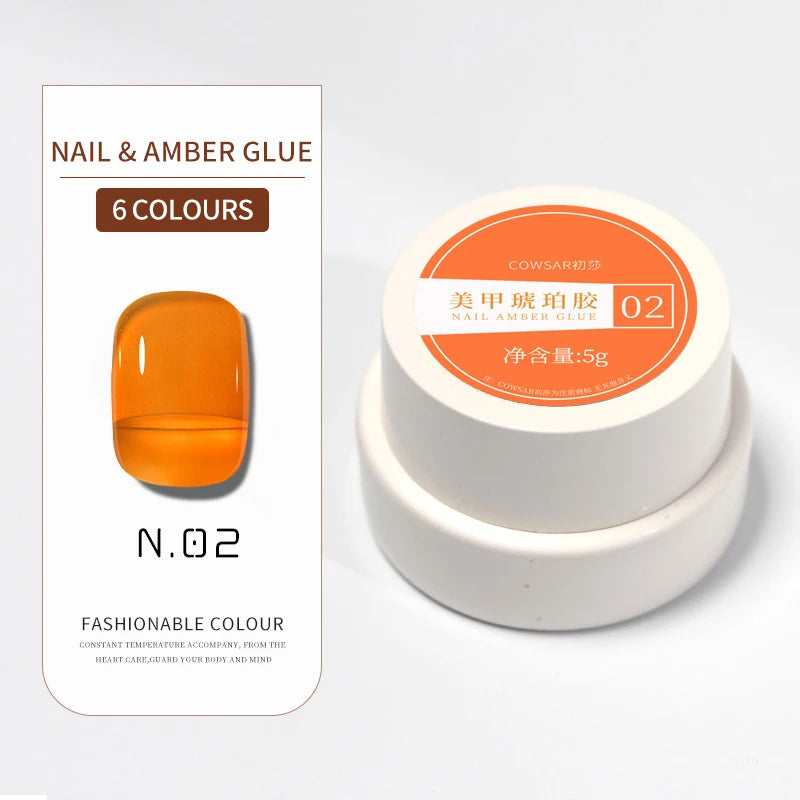 1/6color 5g Amber Brown Gel Nail Polish Set Y2K Autumn Winter Gradient Leopard Jelly Nail Gel Semi Permanent Soak Off Varnish