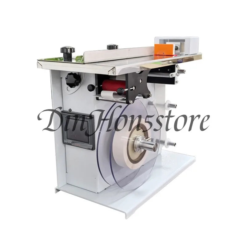 Small semi-automatic sealing and labeling machine, color box anti-counterfeiting and tampering circles