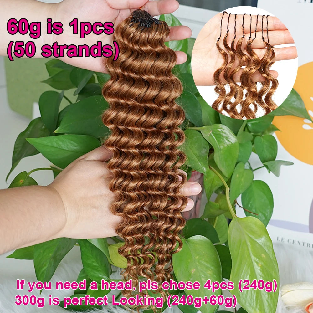 Deep Wave Crochet Hair Extensions – Multiple Colors & Pack Sizes