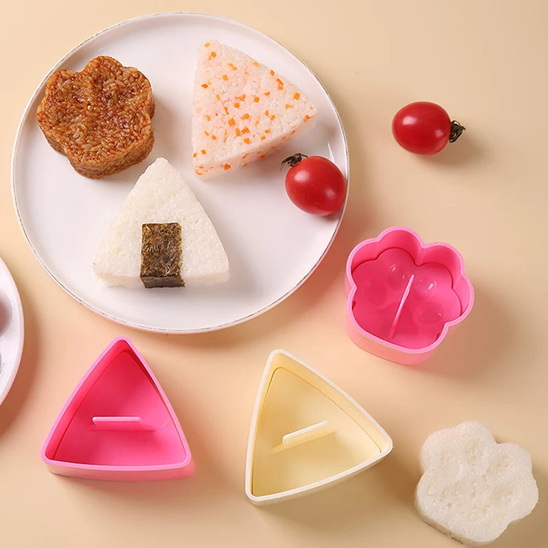 1PC Portable Rice Ball Maker Onigiri Mould Japanese Bento Rice Mold Maker Kit Non Stick Rice Mould For Kid Lunch Kitchen Gadgets