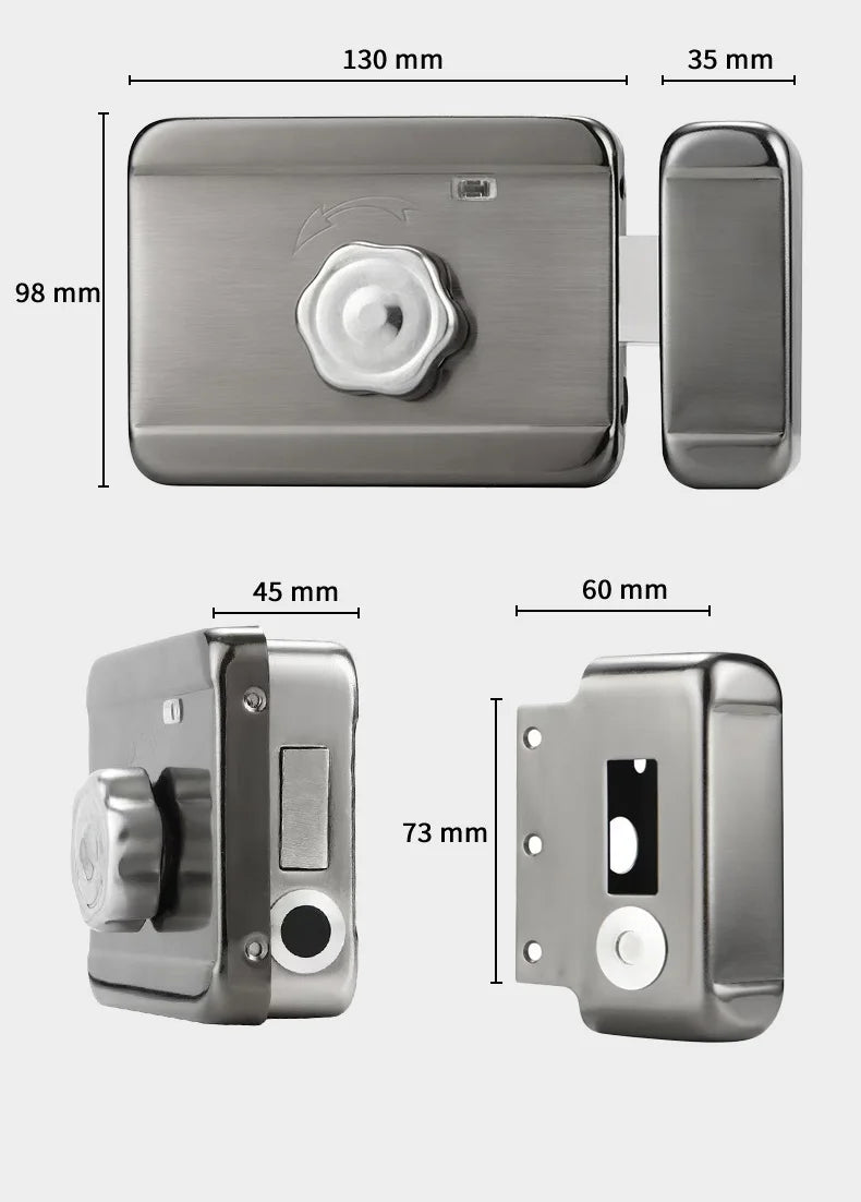 Waterproof Smart Lock Remote APP Video Intercom 3D Face Recognition Tuya Smart Home Fingerprint Password IC Card Doorbell Keypad