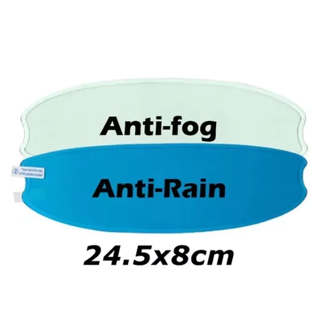 Crystal-Clear Motorcycle Helmet Anti-Fog Film Nano Rain-Repellent Night Day Riding Visor Shield Zero Distortion DIY Application