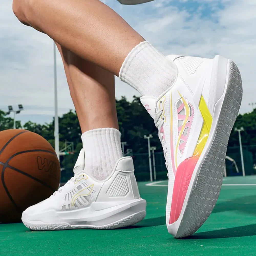 Quick Response Basketball Shoes Sound Design Competition Grade Shock Absorption Wear Resistant Lightweight Men's Athletic Shoes