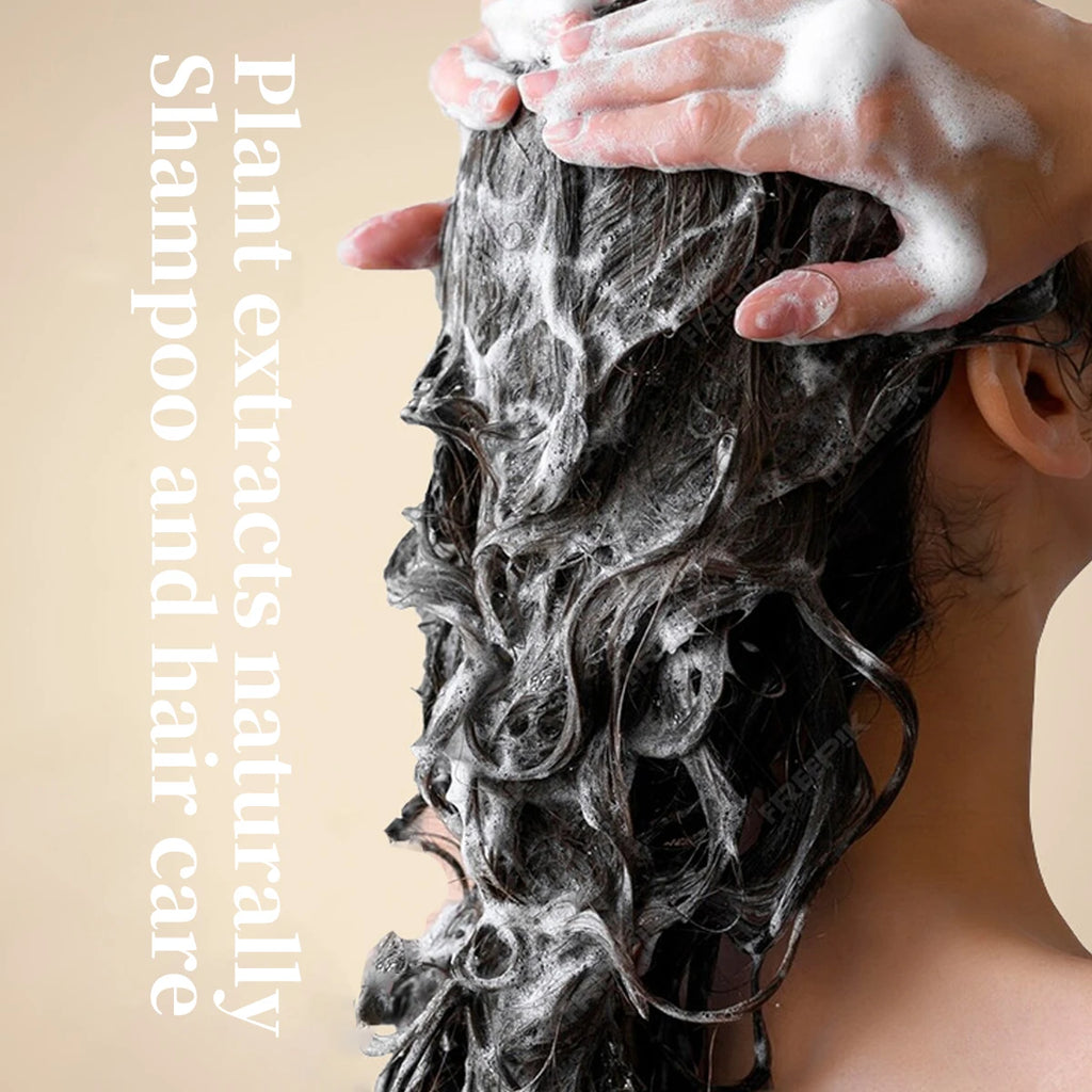 60g Mint Herbal Shampoo Plant-Based Soap for Oil Control Dandruff Hand Soap Genuine Herbal Product for Scalp Care