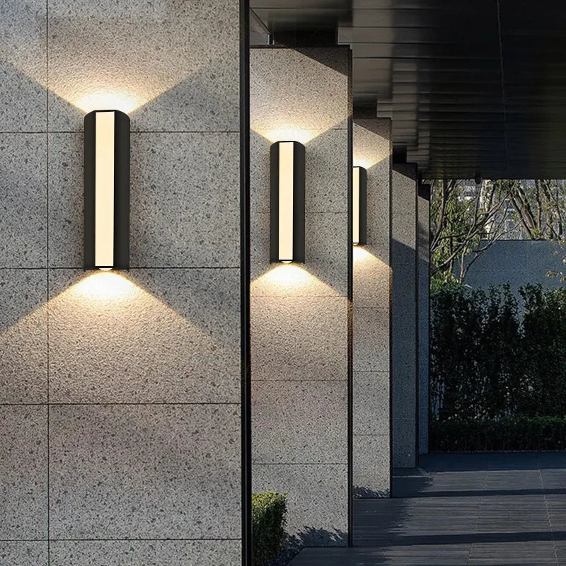 Outdoor LED Wall Light 6W IP66 Waterproof Lamp Warm White Cold White Exterior Wall Mounted Lighting for Home Decor