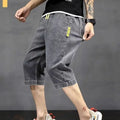 Denim Shorts Men's Summer Loose Thin Breathable Trendy Brand Workwear Handsome Casual Five-point Mid-size Pants