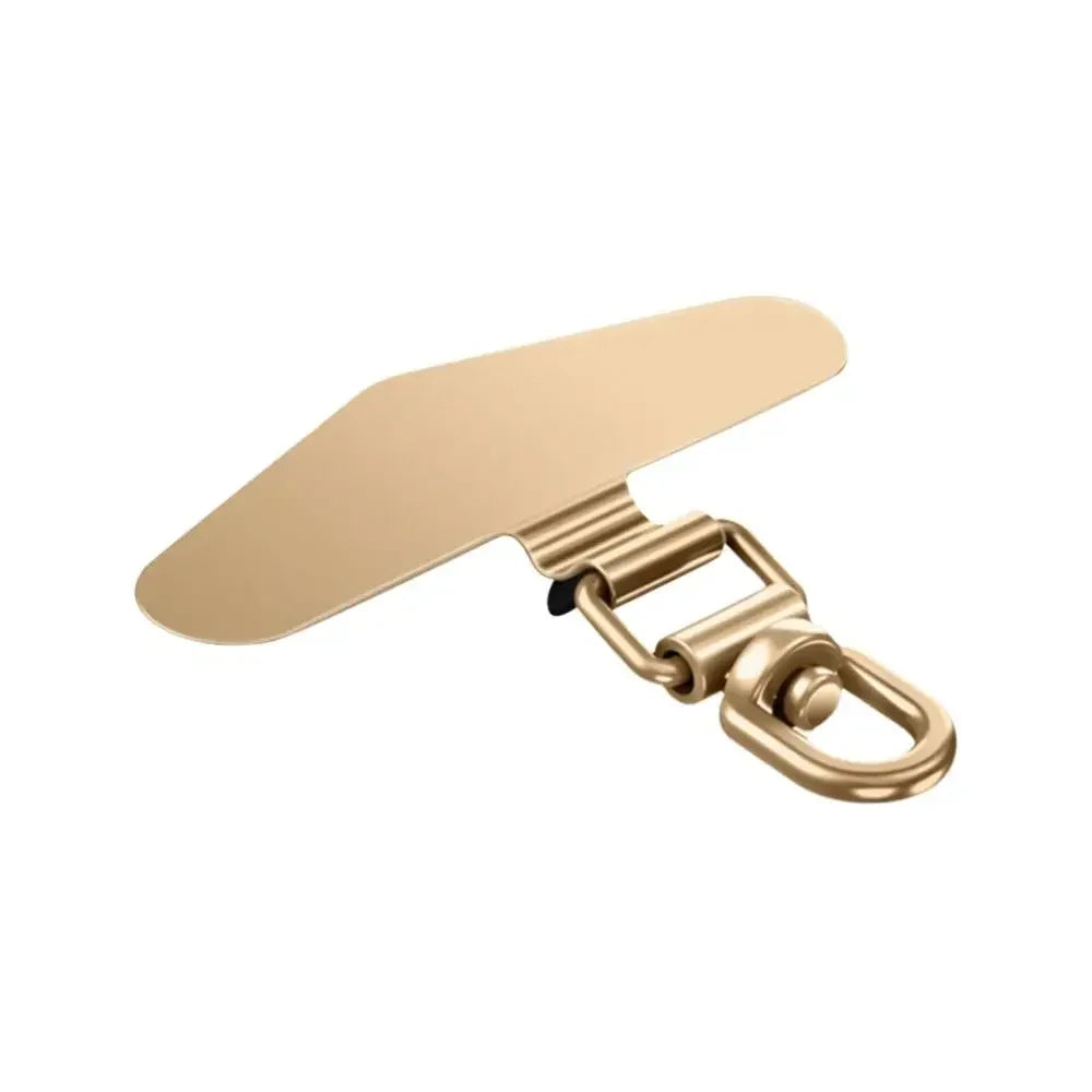 Ultra-thin Phone Lanyard Clip Patch 360° Rotatable Stainless Steel Phone Case Hanging Rope Anti-fall Snap Strap Case Clip
