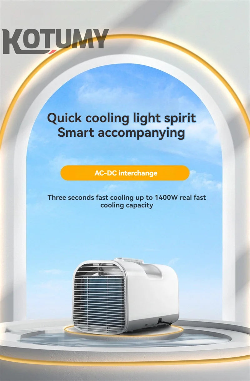 CHKJ Portable Air Conditioner Outdoor Camping Cooler with Remote Control And Audio Intelligent Hidden Panel 110v/220v